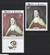 Wallis & Futuna Islands 1982 Sister Teresa & 1984 Redrawn In New Colours Espana Singles MNH - Nuovi