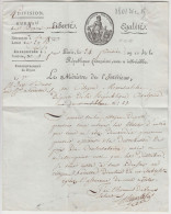 I° Repubblica Francese. Consolato, Ministro Degli Interni Jean Antoine Chaptal Lettera E Firma Autografa. 15/12/1801 - Documenti Storici