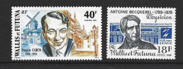 Wallis & Futuna Islands 1988 Carco 40 Fr & Becqeral 18 Fr Singles MNH - Ongebruikt