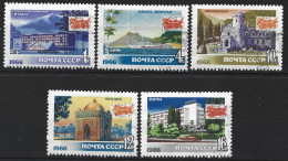 Russia 1966. Scott #3226-7 & 3229-31 (U) Resort Aeras (Complete Set) - Usados