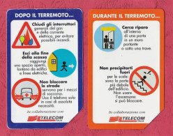 Italy- Se Arriva Il Terremoto. Sistema Sismico Nazionale- Used Pre Paid Phone Cards- Telecom  By 5000 Lire. - Públicas Figuración Ordinaria