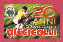 Italy- Telecom- 20 Anni Di Grande Ciclismo Dieci Colli. Circolo G.Dozza . Sport Cycling- Telephone Card Used By 3.00Euro - Public Practical Advertising