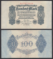 Ro 72 Reichsbanknote 100 Mark 1922 Pick 75 Serie G  XF (2)   (32274 - Otros & Sin Clasificación