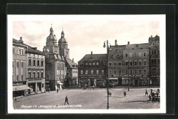 AK Plauen I. V., Altmarkt M. Johanniskirche  - Plauen