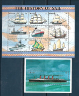 Grenada - 1998 - The History Of Sail  - Yv 3176/84 + Bf 470 - Maritiem