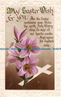 R162580 Greetings. My Easter Wish For You. Flowers. RP. 1928 - Monde