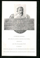 AK K. V. Rais Denkmal Mit Portrait  - Ecrivains