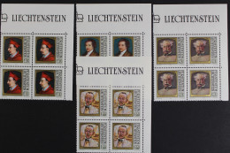 Liechtenstein, MiNr. 784-787, 4er Bogenteile, Postfrisch - Altri & Non Classificati