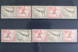 Deutsches Reich, MiNr. W 107 - W 110, 4 Zd's, Postfrisch - Se-Tenant