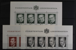 Liechtenstein, MiNr. 503-505, 4er Bogenteil, Postfrisch - Altri & Non Classificati