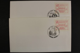 Belgien ATM, MiNr. 9 + 10, Je 1 Wert, FDC - Other & Unclassified