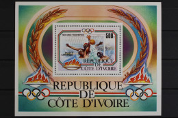 Elfenbeinküste, Olympiade, MiNr. Block 25, Postfrisch - Costa D'Avorio (1960-...)