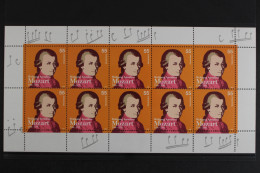 Deutschland (BRD), MiNr. 2512, Kleinbogen Mozart, Postfrisch - Ongebruikt