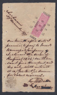 Inde British India 1877 Stamp Paper? Revenue Fiscal 12 Anna Queen Victoria - 1858-79 Compañia Británica Y Gobierno De La Reina