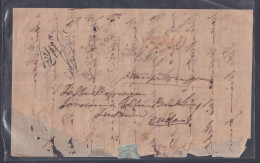 Inde British India 1866 East India Company Queen Victoria Half Anna Stamp, Delhi And London Bank, Sheet Cover, Envelope - 1858-79 Compañia Británica Y Gobierno De La Reina