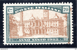 Anno Santo Cent. 20 Con Spazio Tipografico - Ungebraucht