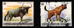 Burundi 1607 Und 1608 Gestempelt Weltweiter Naturschutz Tiere #IB100 - Other & Unclassified