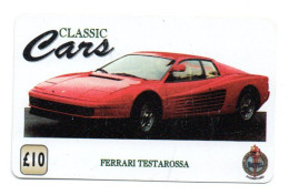 Voiture Ferrari Tectarossa Car Télécarte Angleterre Royaume-Unis Phonecard (W 774) - Verzamelingen