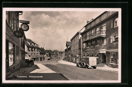 AK Crailsheim, LKW Vor Dem Gasthof Traube In Der Wilhelmstrasse  - Crailsheim