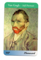 Portrait Van Gogh Peintre Peinture  Télécarte Angleterre Royaume-Unis Phonecard (W 775) - [10] Colecciones