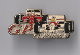 PIN'S THEME FORMULE 1  GRAND PRIX DE  MONACO  91 AYRTON SENNA ALAIN PROST  McLAREN SHELL Zamak LOCOMOBILE - F1