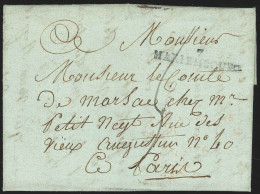 L. Datée 1815 De MARIEMBOURG Pour PARIS + Marque "7/MARIEMBOURG" - 1814-1815 (Gouv. Général De La Belgique)