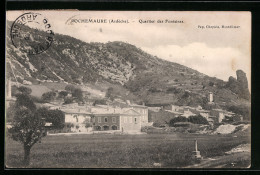 CPA Rochemaure, Quartier Des Fontaines  - Rochemaure