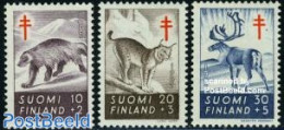 Finland 1957 Anti Tuberculosis, Animals 3v, Mint NH, Health - Nature - Anti Tuberculosis - Animals (others & Mixed) - .. - Nuevos