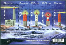 FINLAND 2003 LIGHTHOUSES S/S OF 5** - Fari