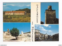 30 GALLARGUES LE MONTUEUX N°615 Clinique Des Oliviers Place Mairie Temple Tour 1977 Peugeot 504 Simca 1000 R6 Estafette - Gallargues-le-Montueux