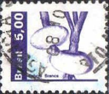 Brésil Poste Obl Yv:1529 Mi:1882 Cebola Branca (TB Cachet Rond) (Thème) - Vegetables