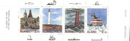 FINLAND-ALAND 1992 LIGHTHOUSES BOOKLET WITH PANE OF 4** - Fari