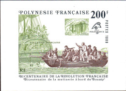Polynésie Bloc N** Yv:15 Bicentenaire De La Révolution Française (Thème) - Rivoluzione Francese