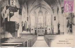 B20-89) SEIGNELAY (YONNE) INTERIEUR DE L'EGLISE  - Seignelay