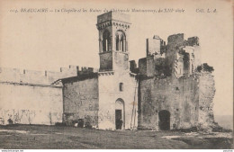 C15-30) Beaucaire (Gard) Chapelle Et Les Ruines Du Chateau De Montmorency - ( 2 SCANS ) - Beaucaire