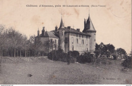 C12-87) SAINT LAURENT SUR GORRE (HAUTE VIENNE) CHATEAU D ' ESSENAC - ( 2 SCANS ) - Saint Laurent Sur Gorre