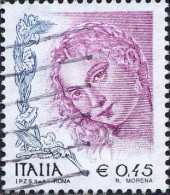 Italie Poste Obl Yv:2687 Mi:2947 La Femme Dans L'art Venus D'Urbino Titien (Lign.Ondulées) - 2001-10: Afgestempeld