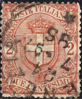 Italie Poste Obl Yv:  56 Mi:72 Armoiries De La Maison De Savoie (TB Cachet Rond) - Used