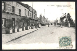 CPA Persan, Passerelle Et Passage à Niveau, Direction De Beaumont  - Persan