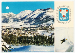 CPSM 10,5 X 15 Xèmes Jeux Olympiques D'Hiver De GRENOBLE 1968 Villard De Lans Luge Vue Générale Et Le Cornafion - Villard-de-Lans