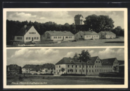 AK Grafenwöhr, Neue Mannschaftsbaracke, Truppenübungsplatz  - Grafenwoehr