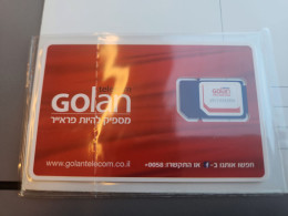 ISRAEL-GOLAN TELECOM-(A)-(899720080091115442846)-(1)-mint Sim Card - Israël