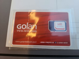 ISRAEL-GOLAN TELECOM-(A)-(899720080091115442838)-(2)-mint Sim Card - Israel