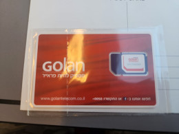 ISRAEL-GOLAN TELECOM-(A)-(899720080091115442820)-(3)-mint Sim Card - Israel