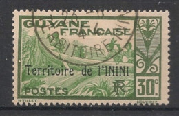 ININI - 1932-38 - N°YT. 9 - Pirogue 30c - Oblitéré / Used - Used Stamps