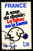 France Poste Obl Yv:2080 Mi:2200 Le Tabac Ou La Santé (Beau Cachet Rond) - Used Stamps