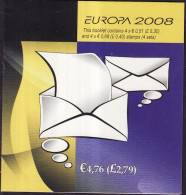 Chypre - Cyprus - Zypern Carnet 2008 Y&T N°C1139a - Michel N°MH10 - EUROPA - Sans Timbre - Otros & Sin Clasificación