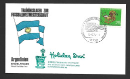 West Germany Soccer World Cup 1974 Argentina Training Centre Cover , 25 Pf Franking , Special Sindelfingen Cancel - 1974 – Westdeutschland