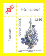 MONACO 2022 International Bouquet Competition - Set - Unused Stamps