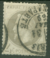 France  Yv  27 Ob Second Choix  Obli Paris Rue Bonaparte  - 1863-1870 Napoléon III Lauré